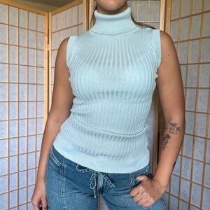 Sleeveless Turtleneck Top